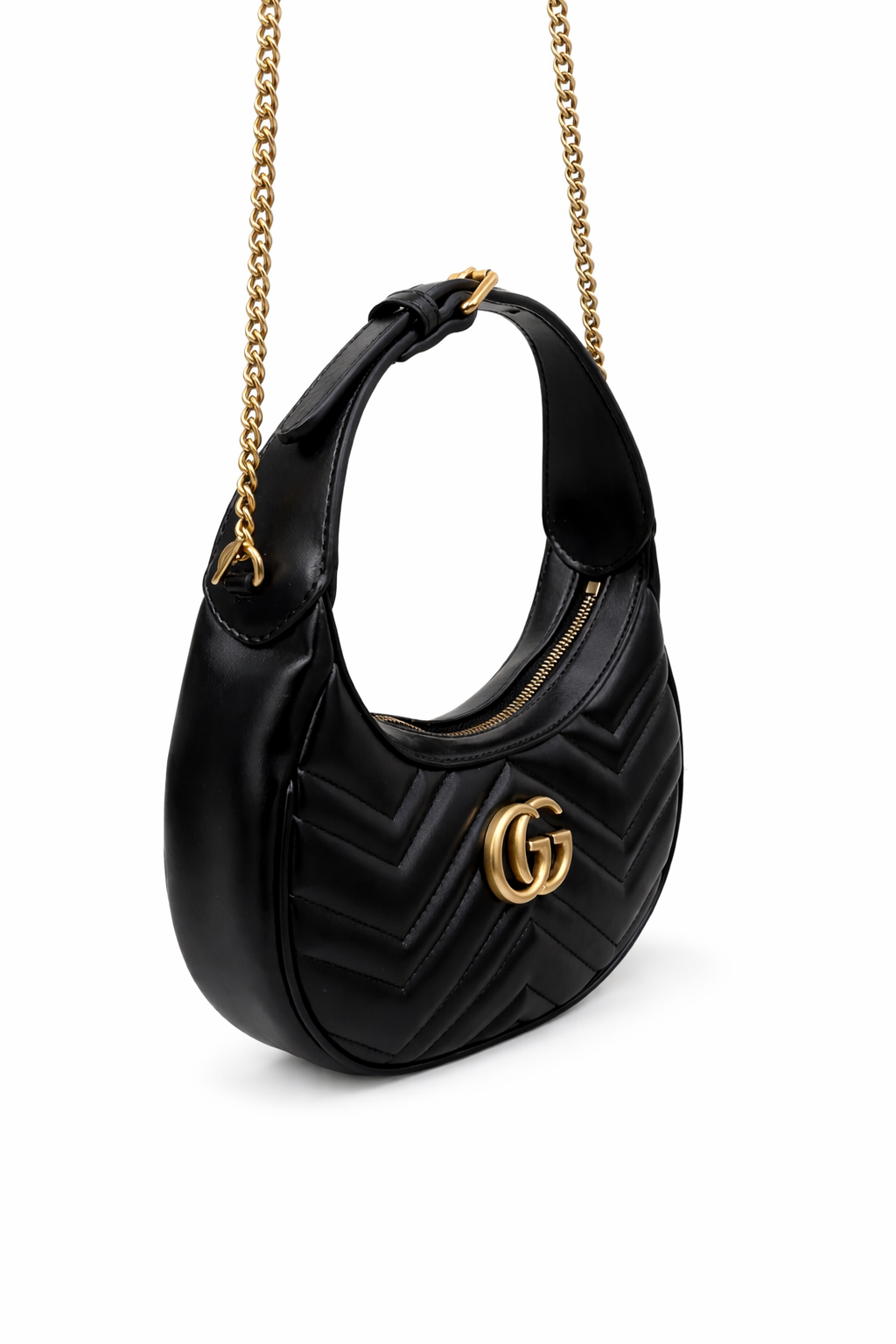 Gucci GG Marmont Half Moon Shaped Bag