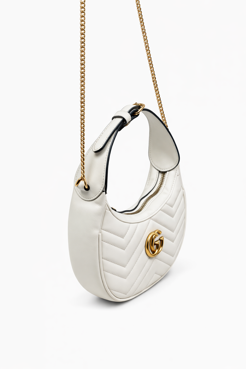 Gucci GG Marmont Half Moon Shaped Bag