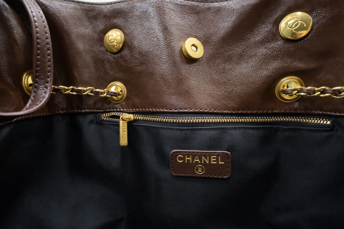 Chanel CC Drawstring Chain Tote