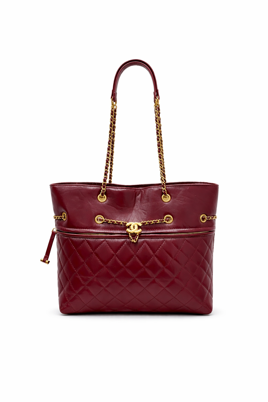 Chanel CC Drawstring Chain Tote