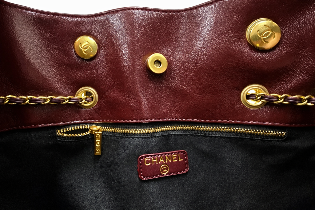 Chanel CC Drawstring Chain Tote