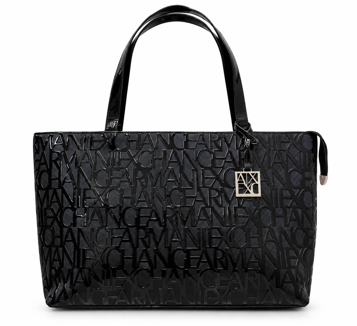 Armani Exchange Liz Patent M Tote Bag
