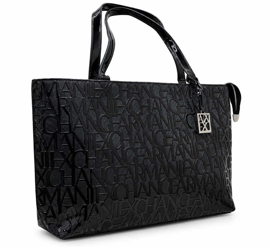 Armani Exchange Liz Patent M Tote Bag