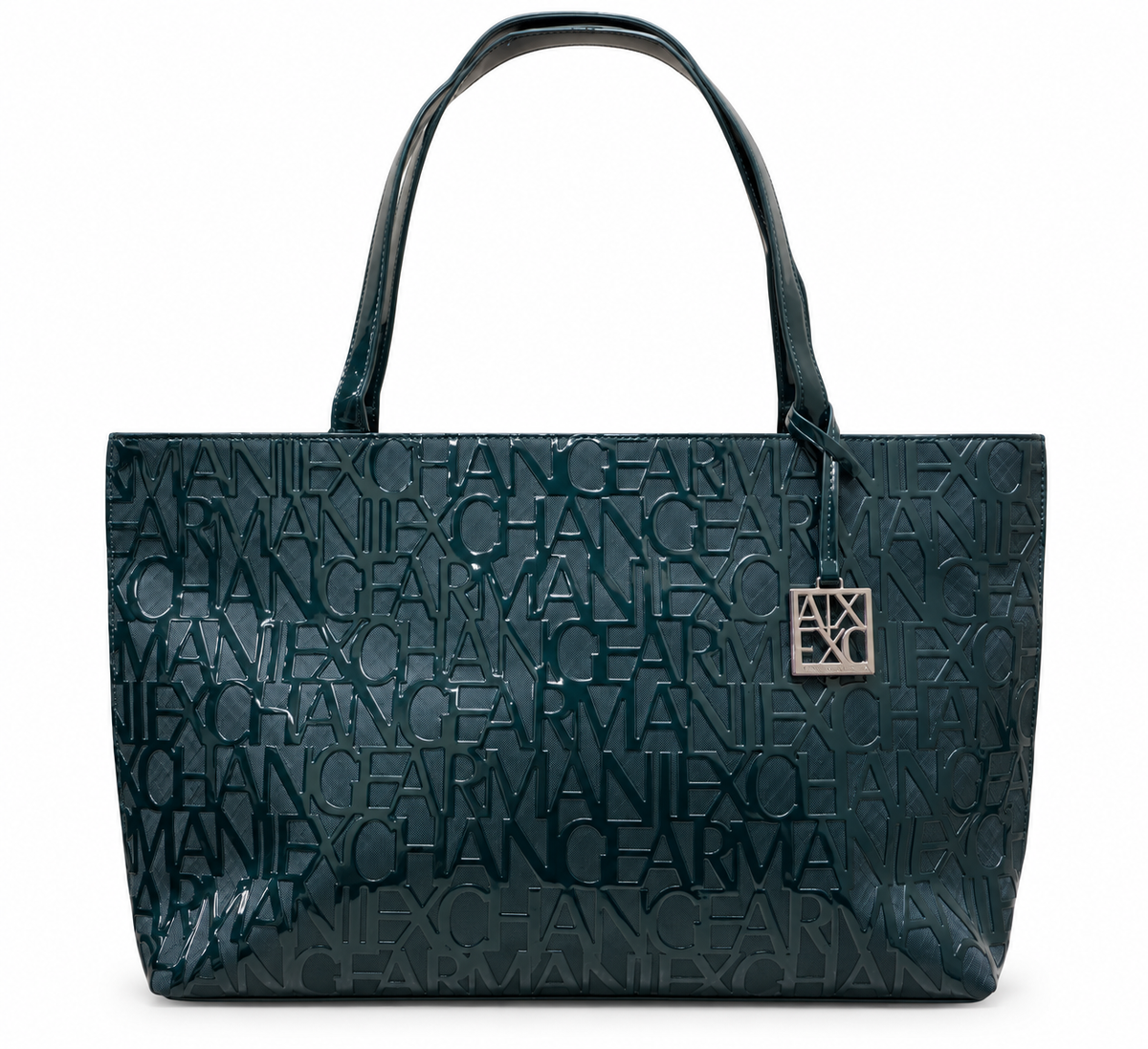 Armani Exchange Liz Patent M Tote Bag