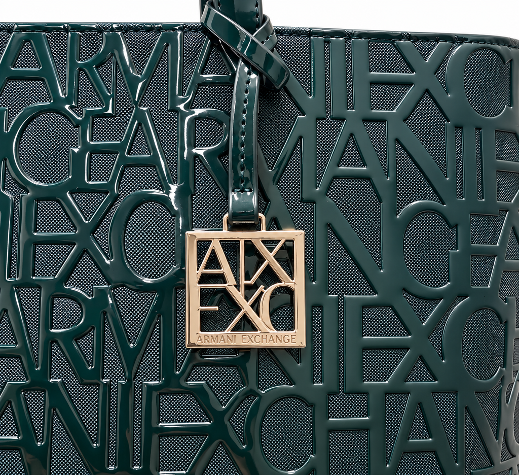 Armani Exchange Liz Patent M Tote Bag