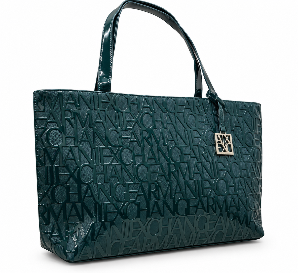 Armani Exchange Liz Patent M Tote Bag
