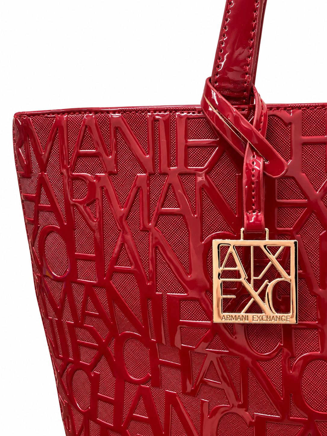 Armani Exchange Liz Patent M Tote Bag