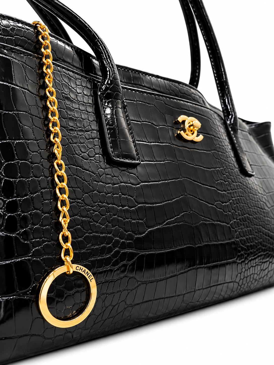 Chanel 26S Crocodile-Embossed