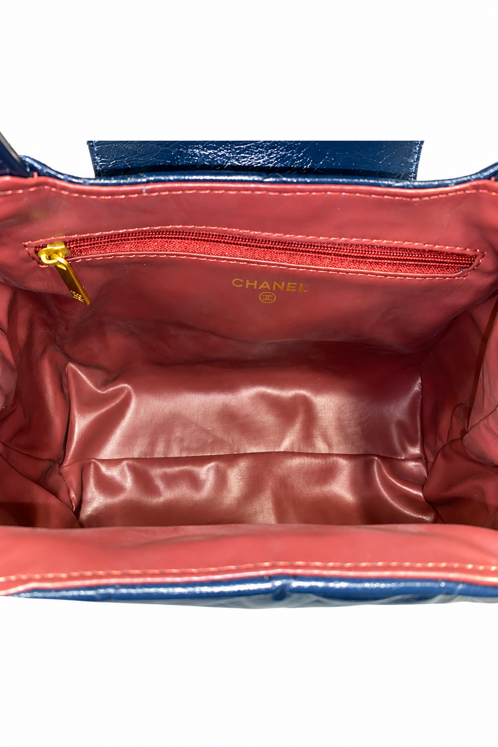 Black Quilted Top-Handle Bag with Gold Chain