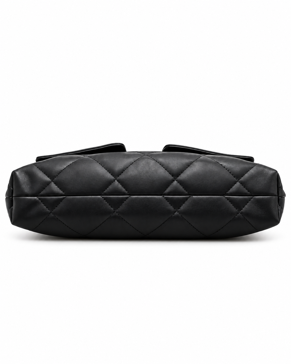 CHANEL Quilted Shoulder Bag with Dual Front Pockets and Gold-Tone Chain