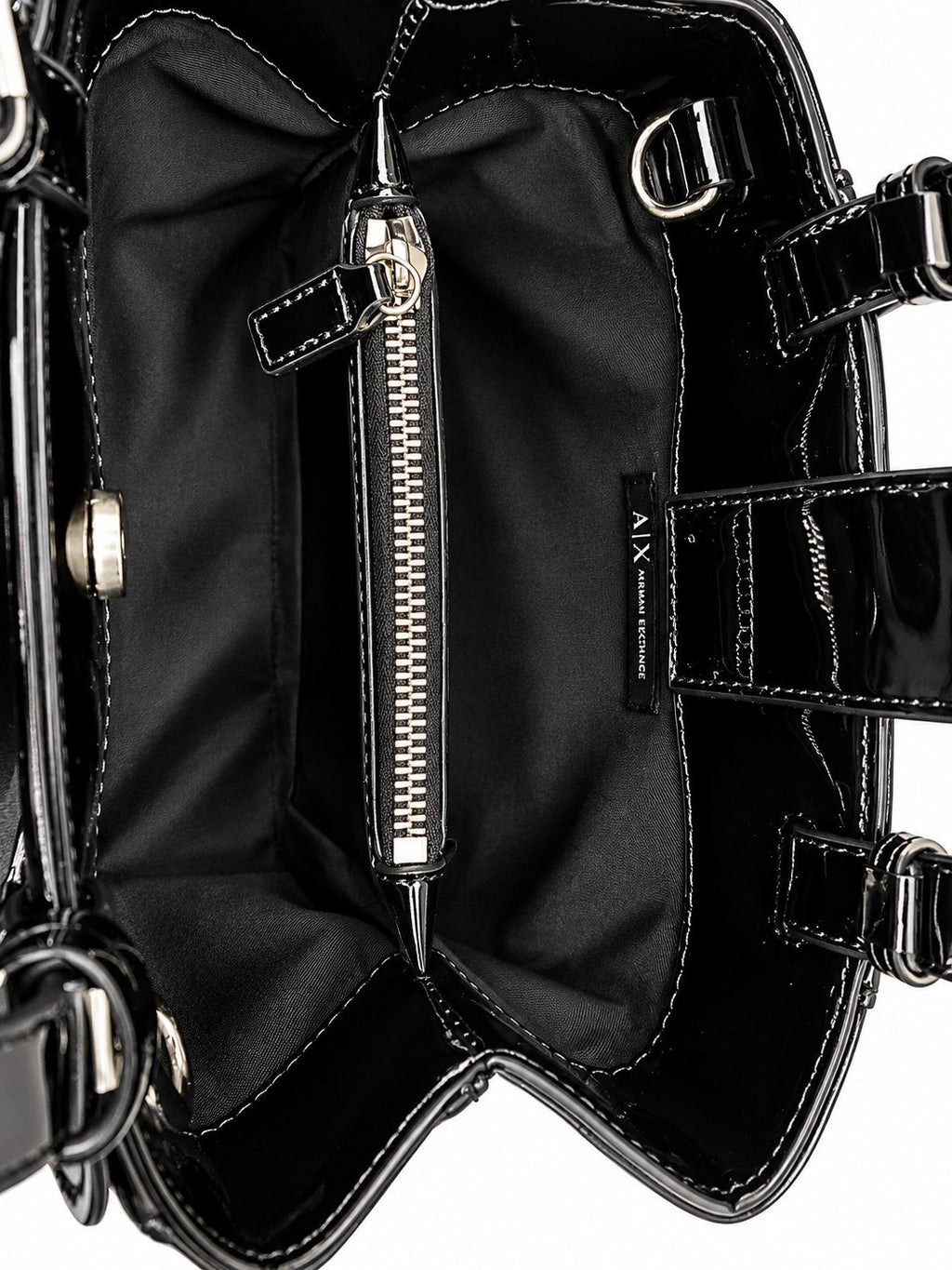 Armani Exchange Liz Patent M Tote Bag