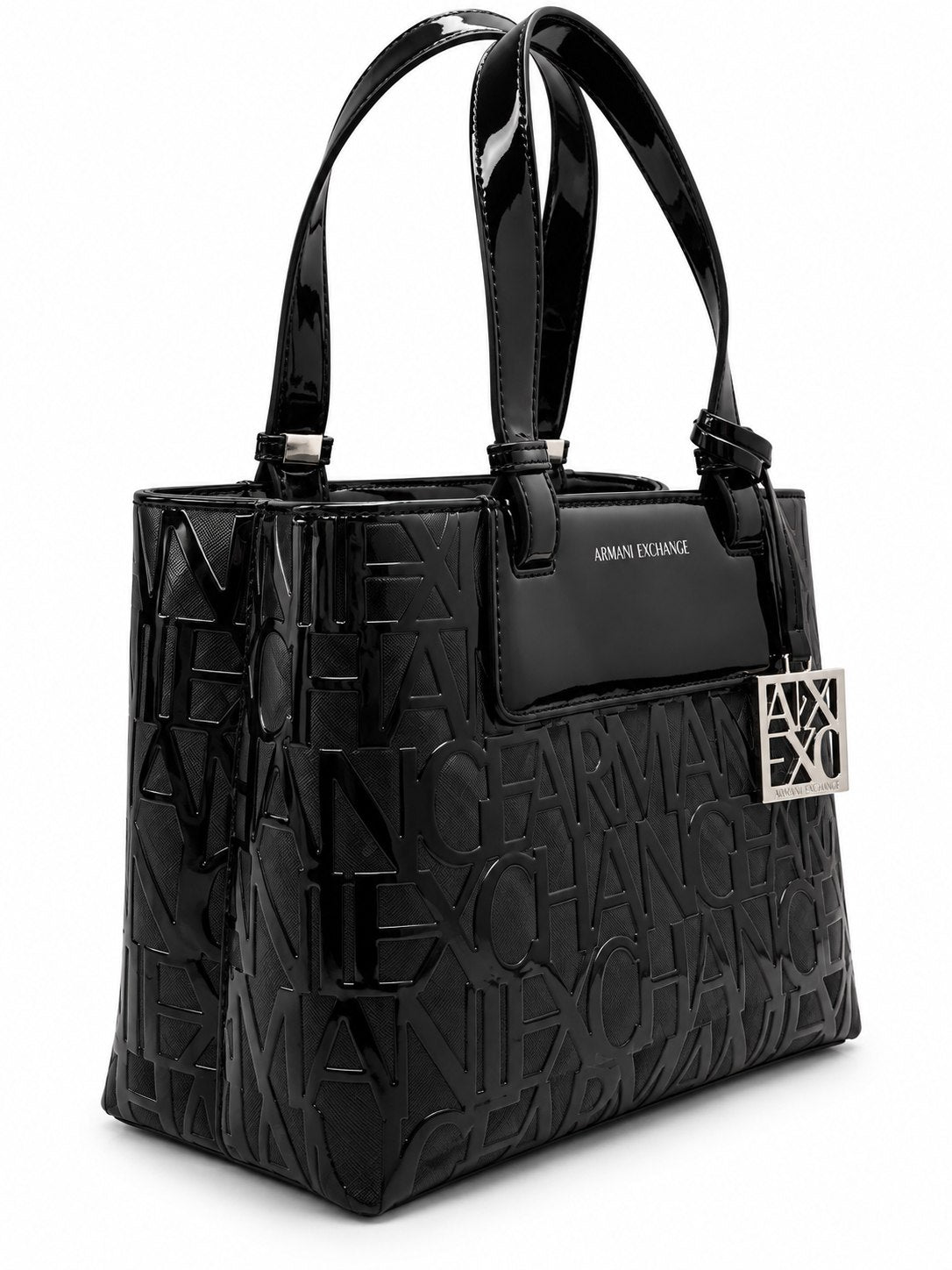 Armani Exchange Liz Patent M Tote Bag