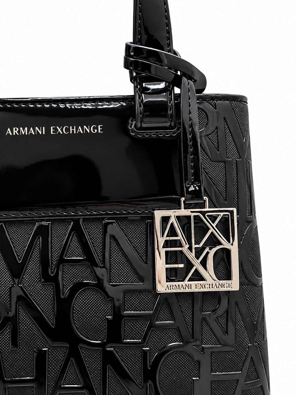 Armani Exchange Liz Patent M Tote Bag
