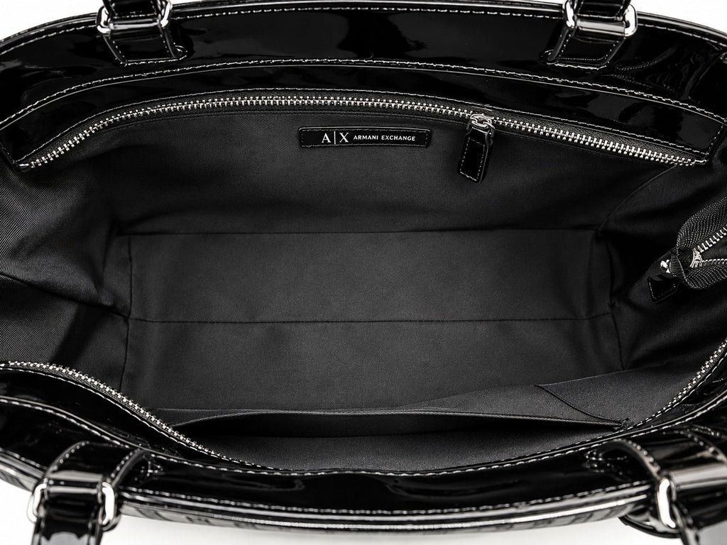 Armani Exchange Liz Patent M Tote Bag
