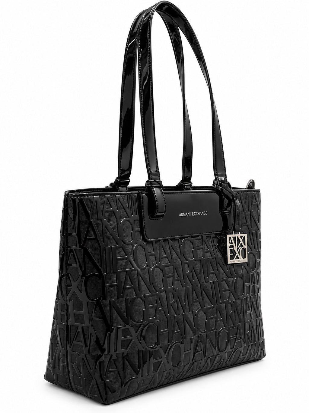 Armani Exchange Liz Patent M Tote Bag