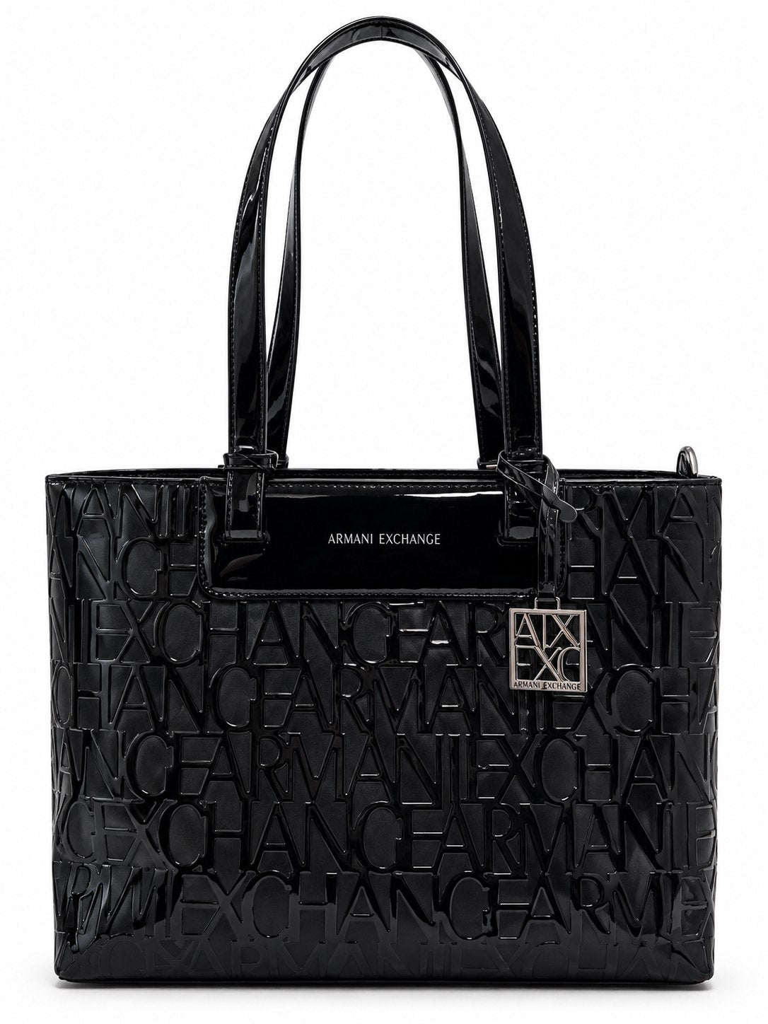 Armani Exchange Liz Patent M Tote Bag